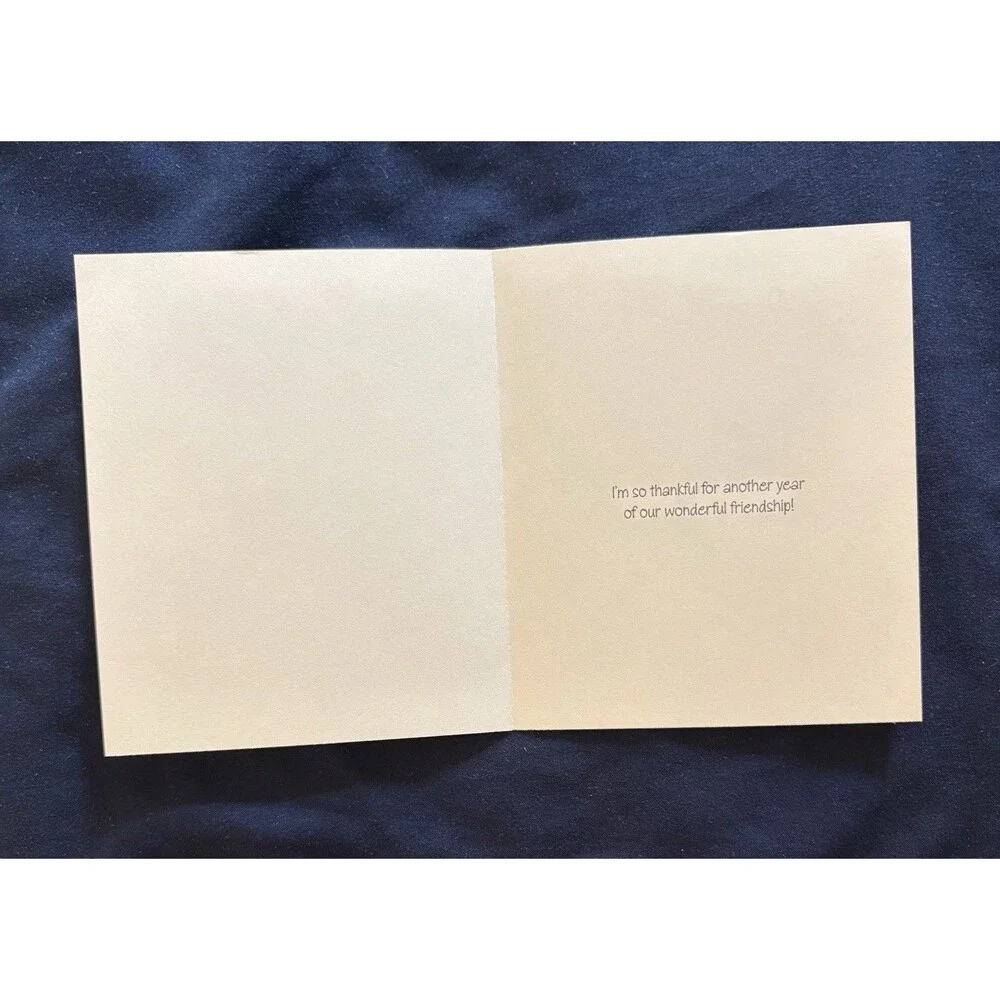 Friendship Card with White Envelope | Fall Leaf design by Habitat